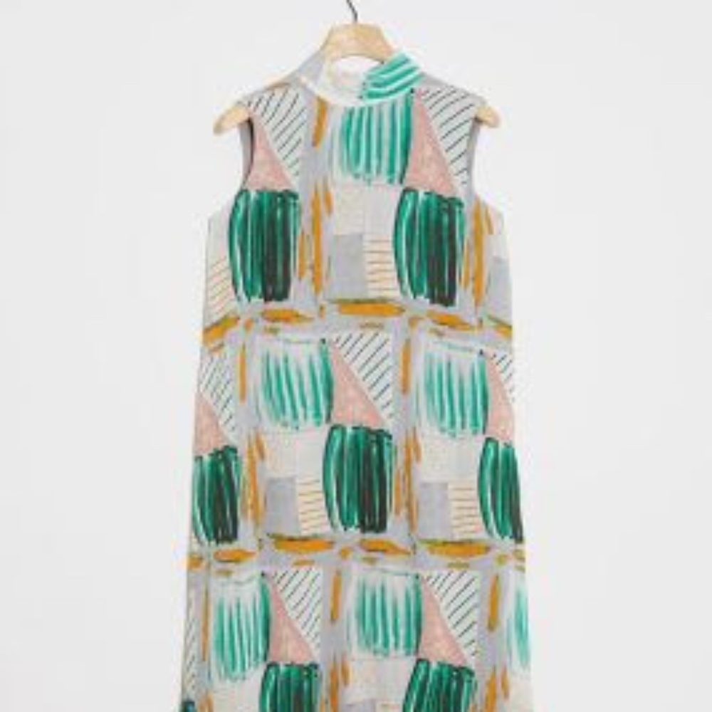 ANTHROPOLGIE  Eva Franco Vallea Flounced Maxi Dress in MP
